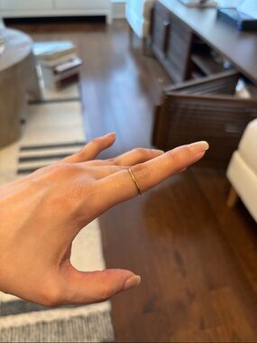 Delicate Thin Gold 10k plated Ring - Minimal Women's Jewelry